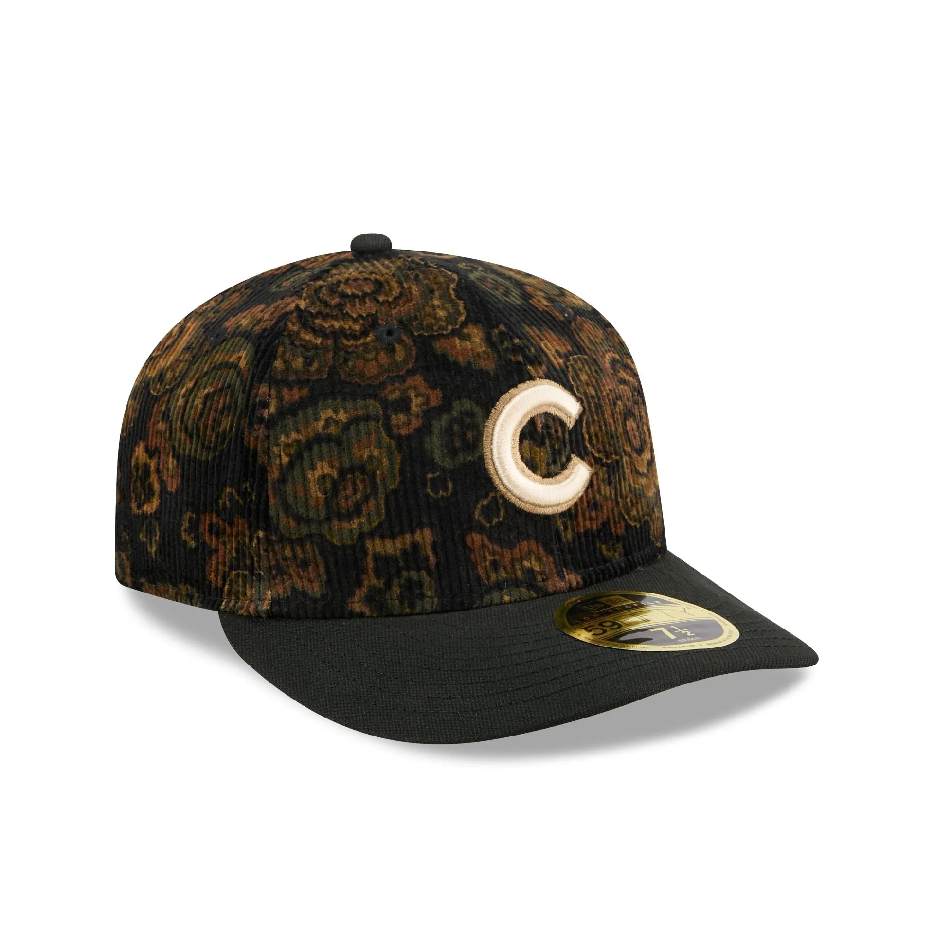Chicago Cubs Three Looms Floral Cord Low Profile 59FIFTY Fitted Hat sold by New Era product image thumbnail 3