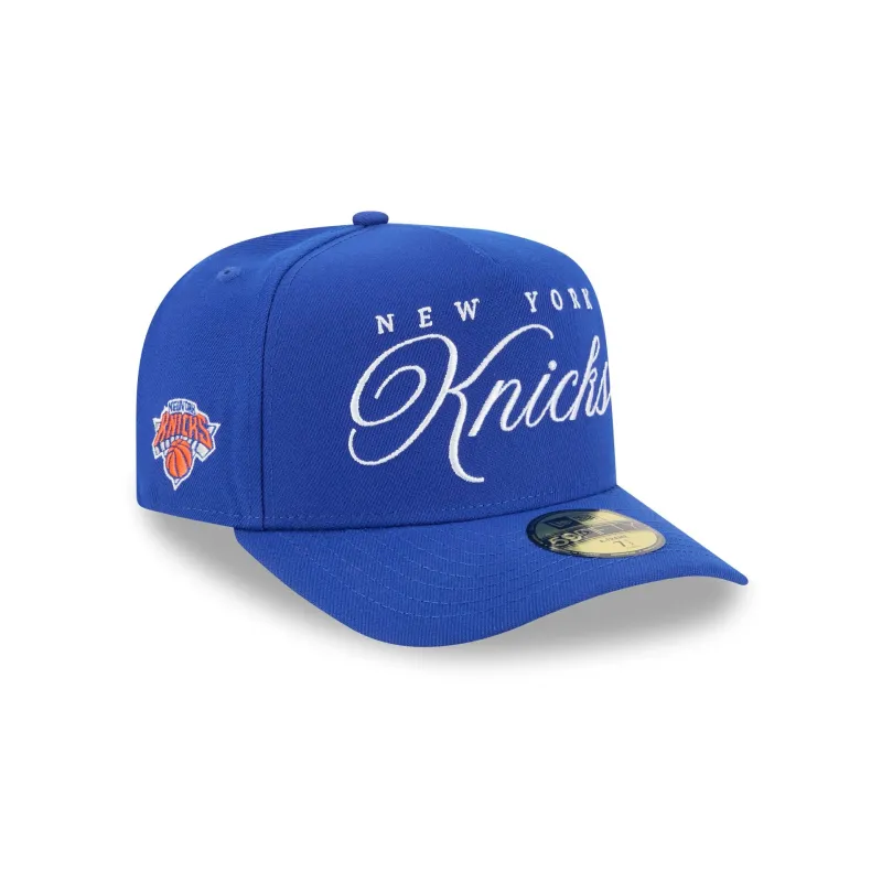 New York Knicks 2025 Draft Black 59FIFTY A-Frame Fitted Hat sold by New Era