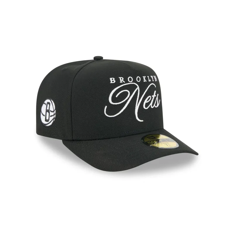 Brooklyn Nets 2025 Draft Black 59FIFTY A-Frame Fitted Hat sold by New Era