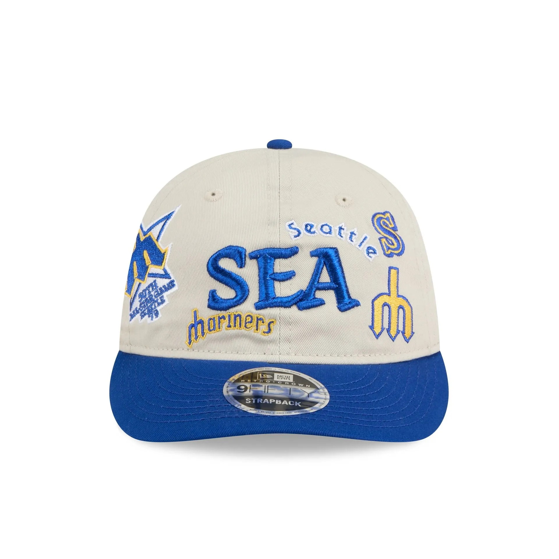 Seattle Mariners Scattered Patches Retro Crown 9FIFTY Snapback Hat sold by New Era product image thumbnail 2