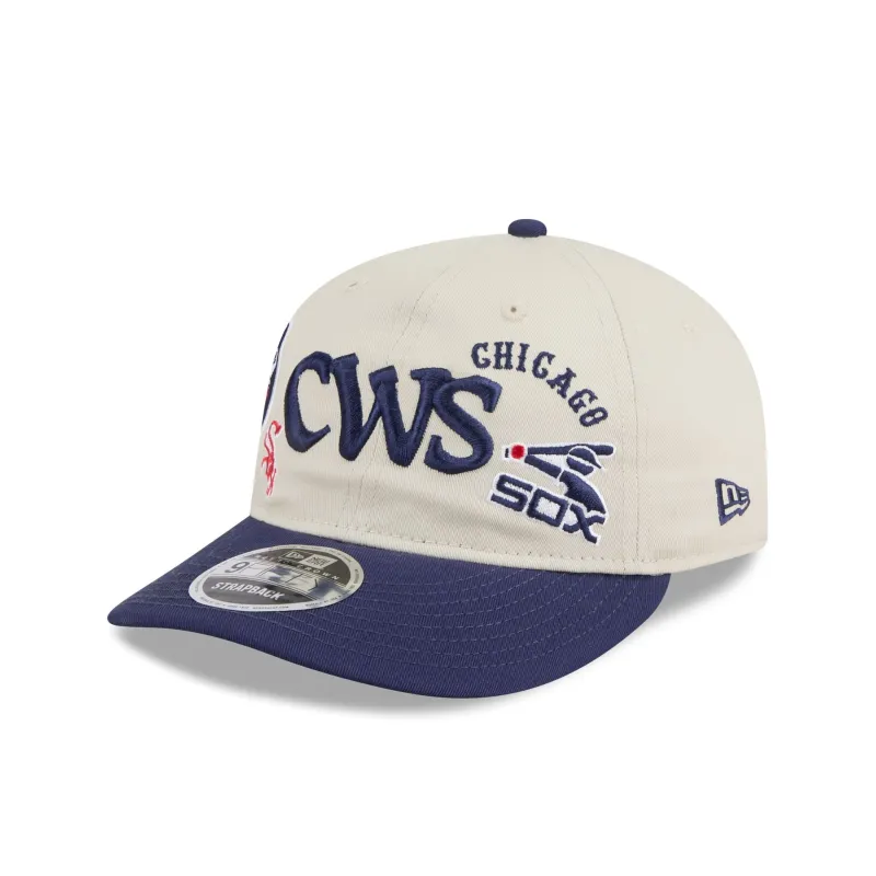 Chicago White Sox Scattered Patches Retro Crown 9FIFTY Snapback Hat sold by New Era