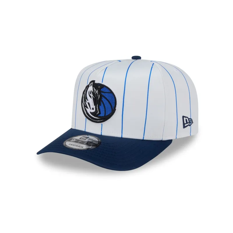 Dallas Mavericks Satin Pinstripe 9FIFTY A-Frame Snapback Hat sold by New Era