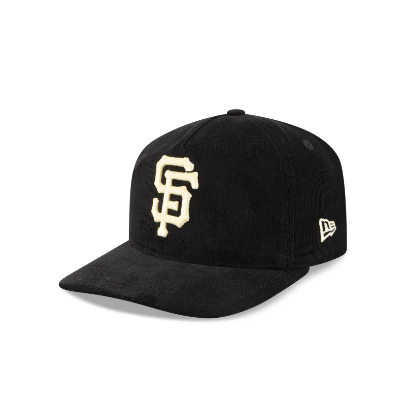 San Francisco Giants Nostalgic Black Corduroy 19TWENTY Adjustable Hat sold by New Era