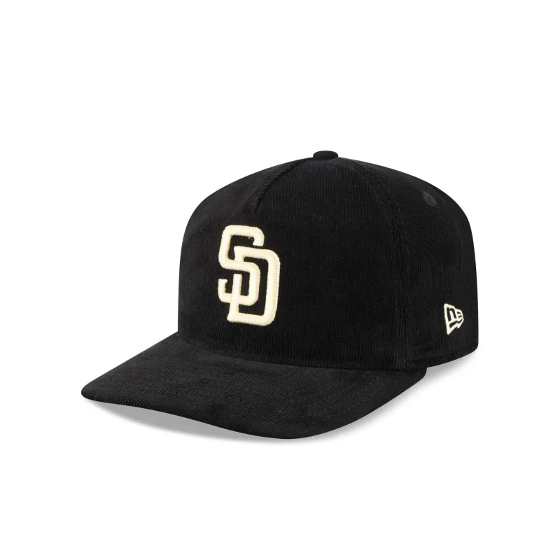 San Diego Padres Nostalgic Black Corduroy 19TWENTY Adjustable Hat sold by New Era