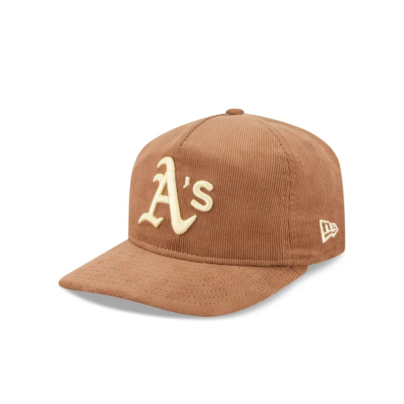 Athletics Nostalgic Brown Corduroy 19TWENTY Adjustable Hat sold by New Era
