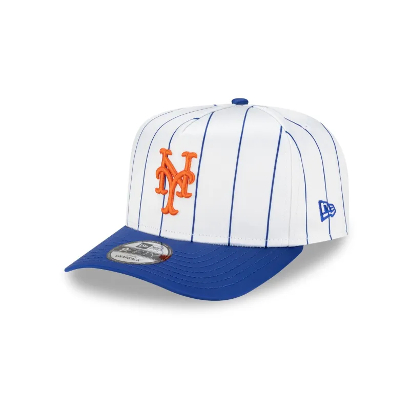New York Mets Satin Pinstripe 9FIFTY A-Frame Snapback Hat sold by New Era