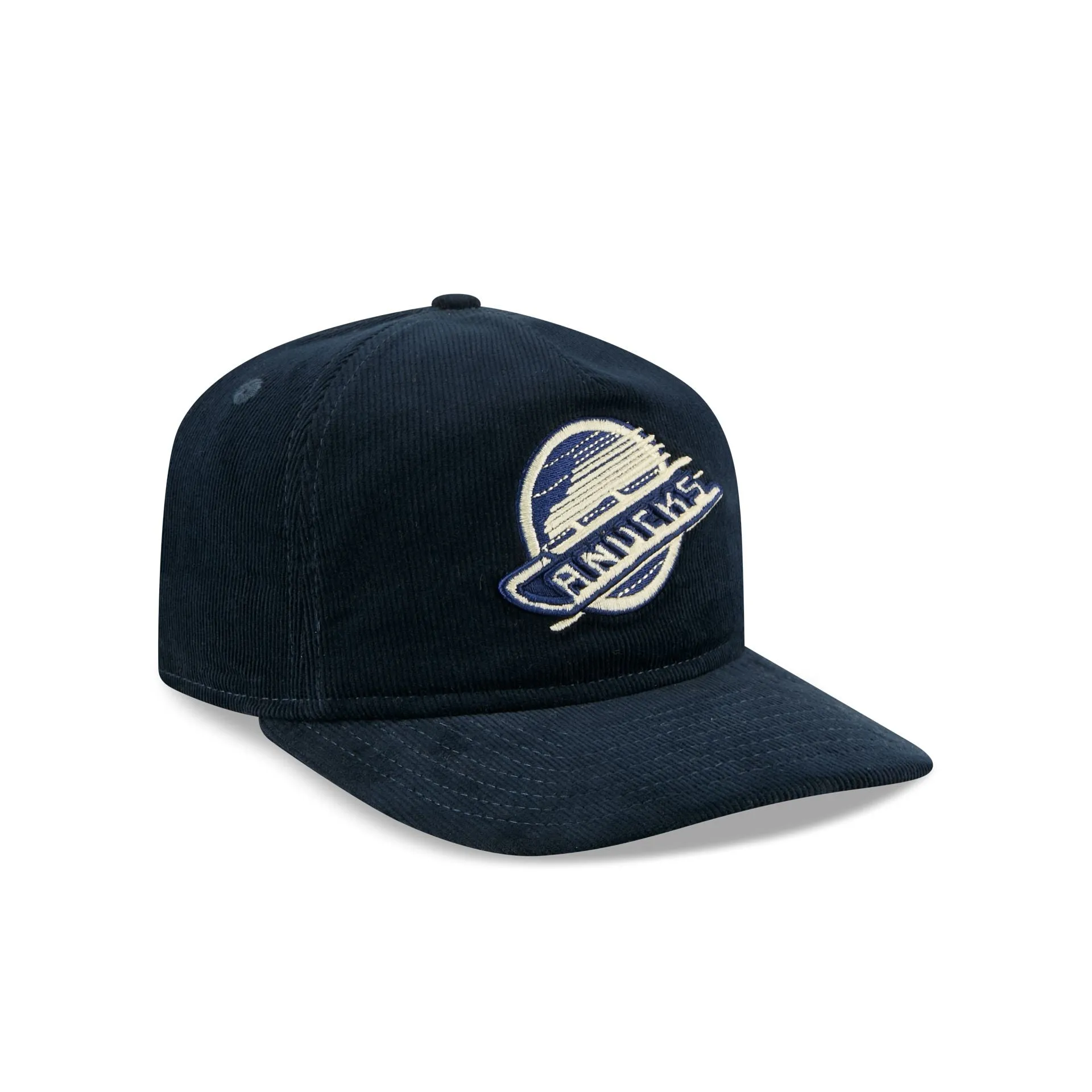 Vancouver Canucks Nostalgic Navy Corduroy 19TWENTY Adjustable Hat sold by New Era product image thumbnail 3