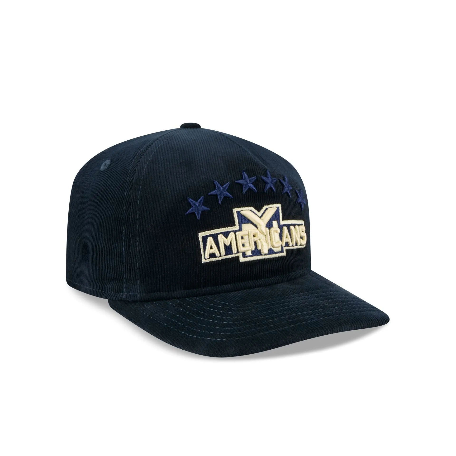 New York Americans Nostalgic Navy Corduroy 19TWENTY Adjustable Hat sold by New Era product image thumbnail 3