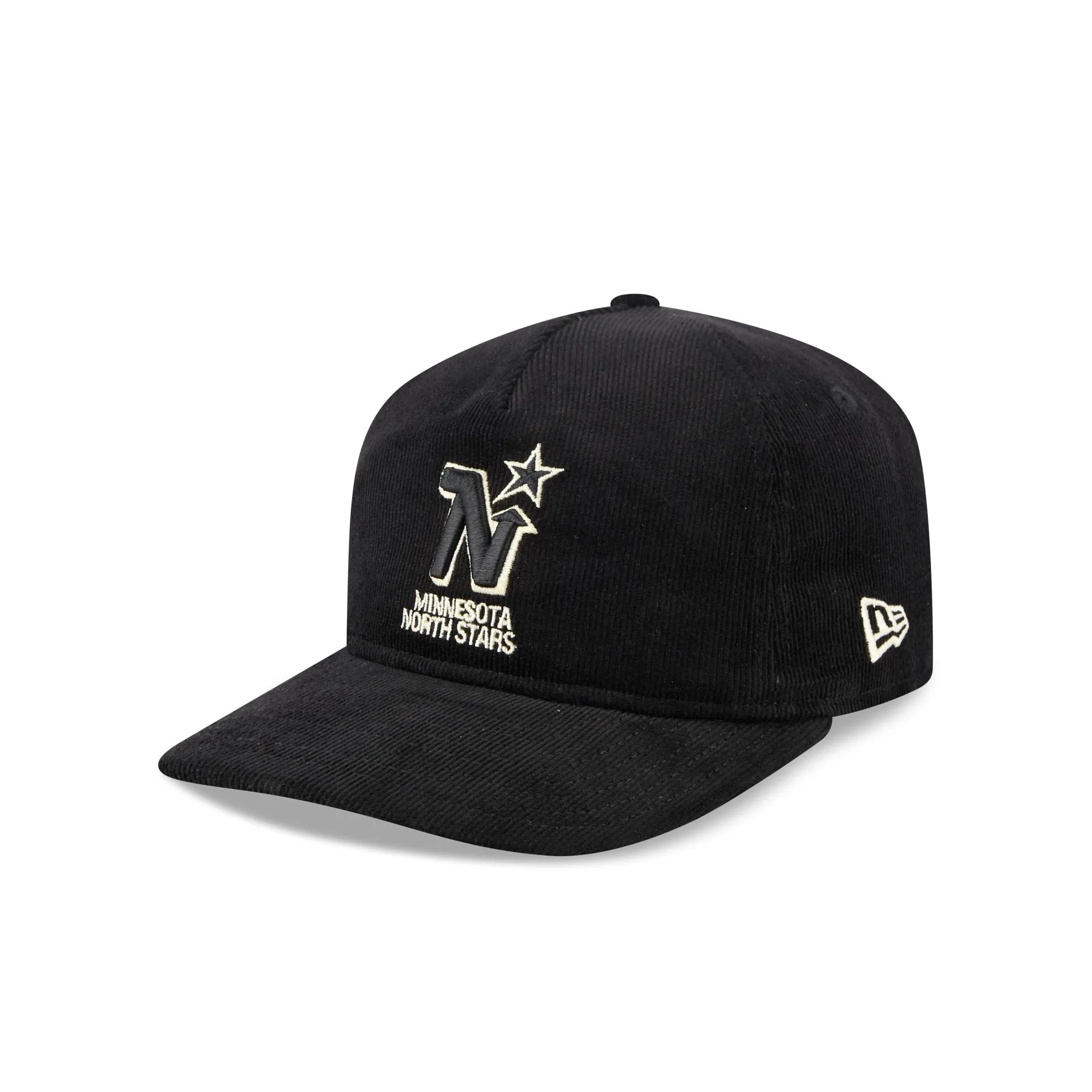 Minnesota North Stars Nostalgic Black Corduroy 19TWENTY Adjustable Hat sold by New Era