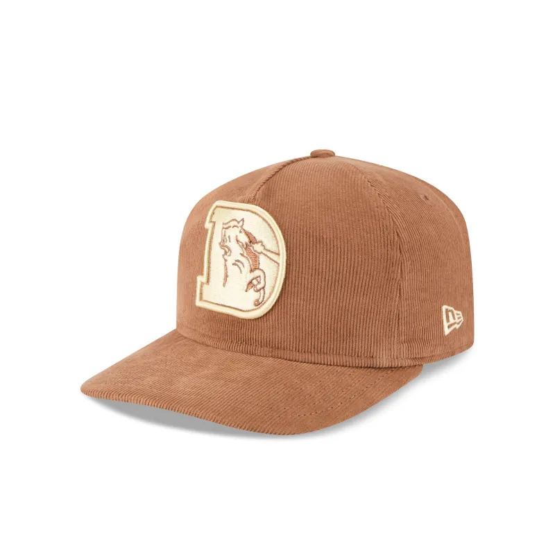Denver Broncos Nostalgic Brown Corduroy 19TWENTY Adjustable Hat sold by New Era