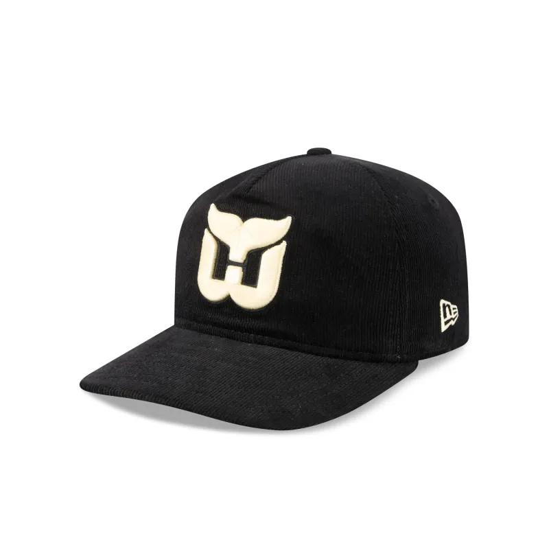 Hartford Whalers Nostalgic Black Corduroy 19TWENTY Adjustable Hat sold by New Era