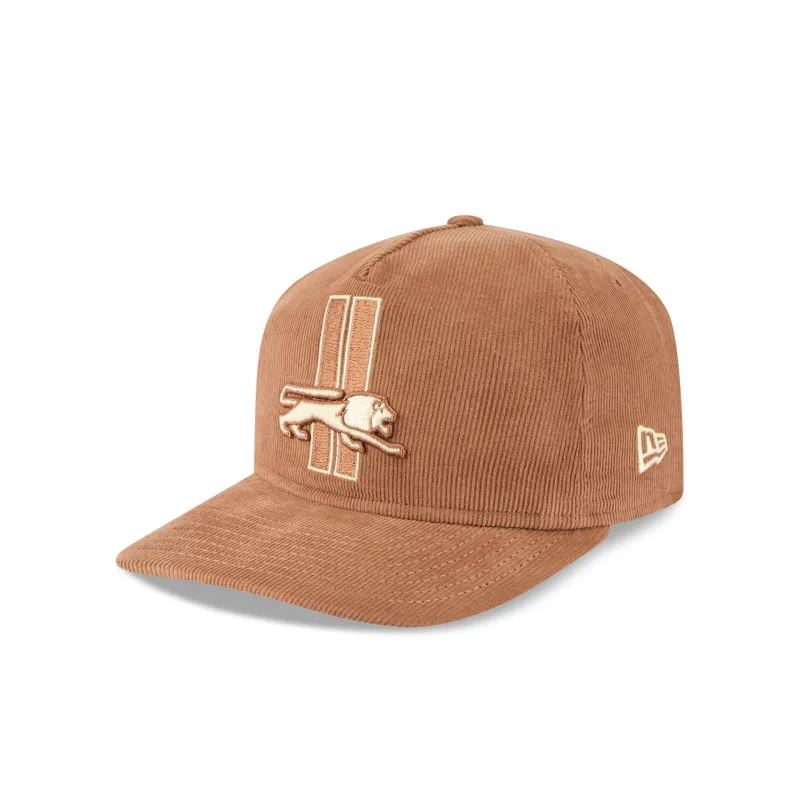 Detroit Lions Nostalgic Brown Corduroy 19TWENTY Adjustable Hat sold by New Era