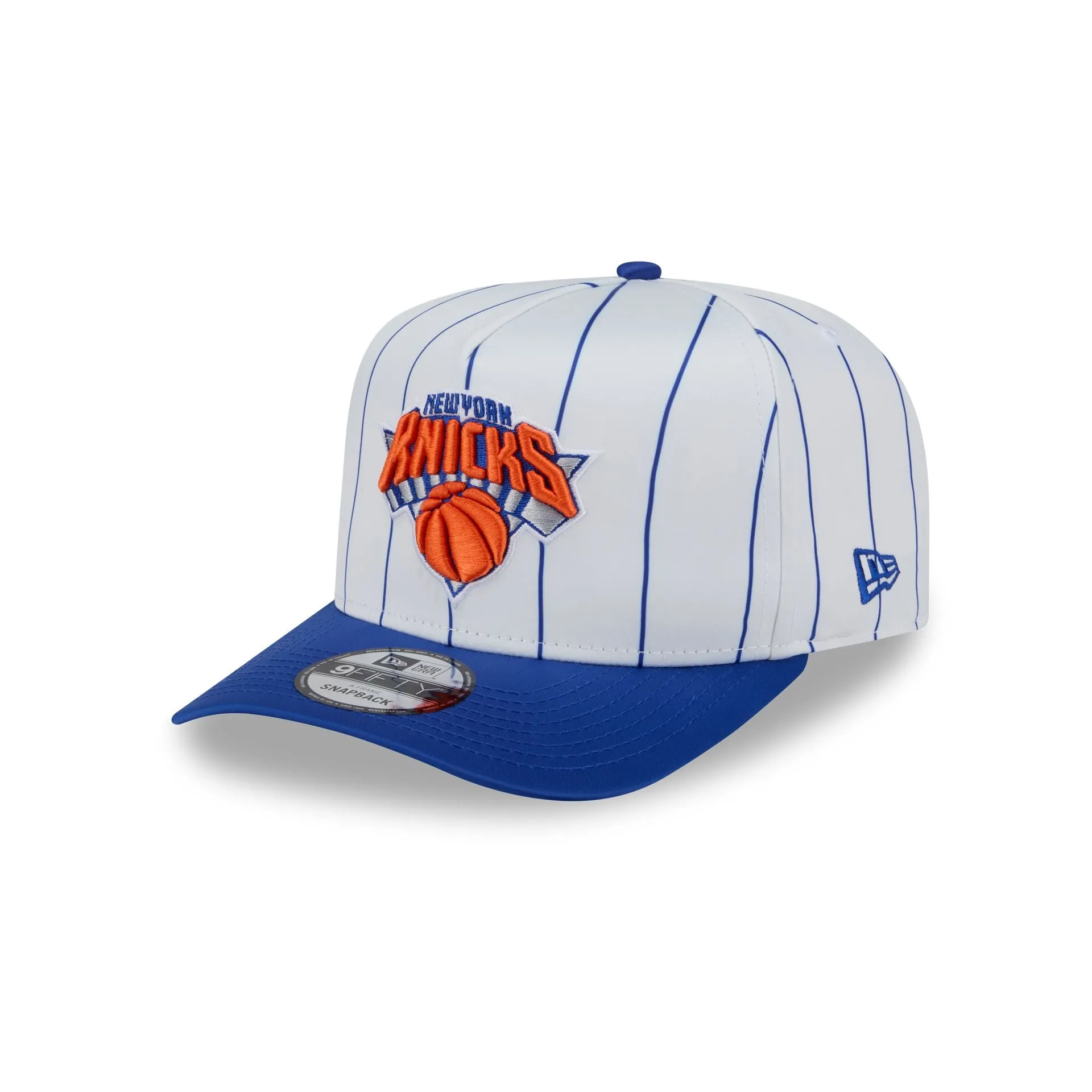New York Knicks Satin Pinstripe 9FIFTY A-Frame Snapback Hat sold by New Era
