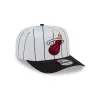 Miami Heat Satin Pinstripe 9FIFTY A-Frame Snapback Hat sold by New Era