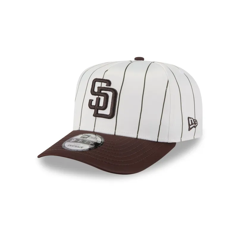 San Diego Padres Satin Pinstripe 9FIFTY A-Frame Snapback Hat sold by New Era