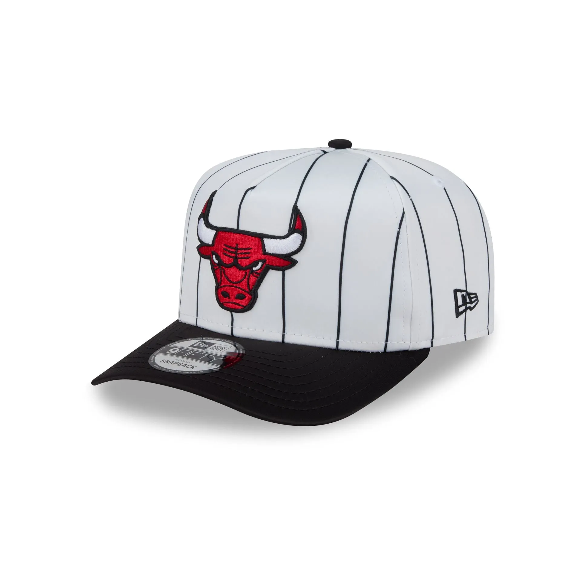 Chicago Bulls Satin Pinstripe 9FIFTY A-Frame Snapback Hat sold by New Era