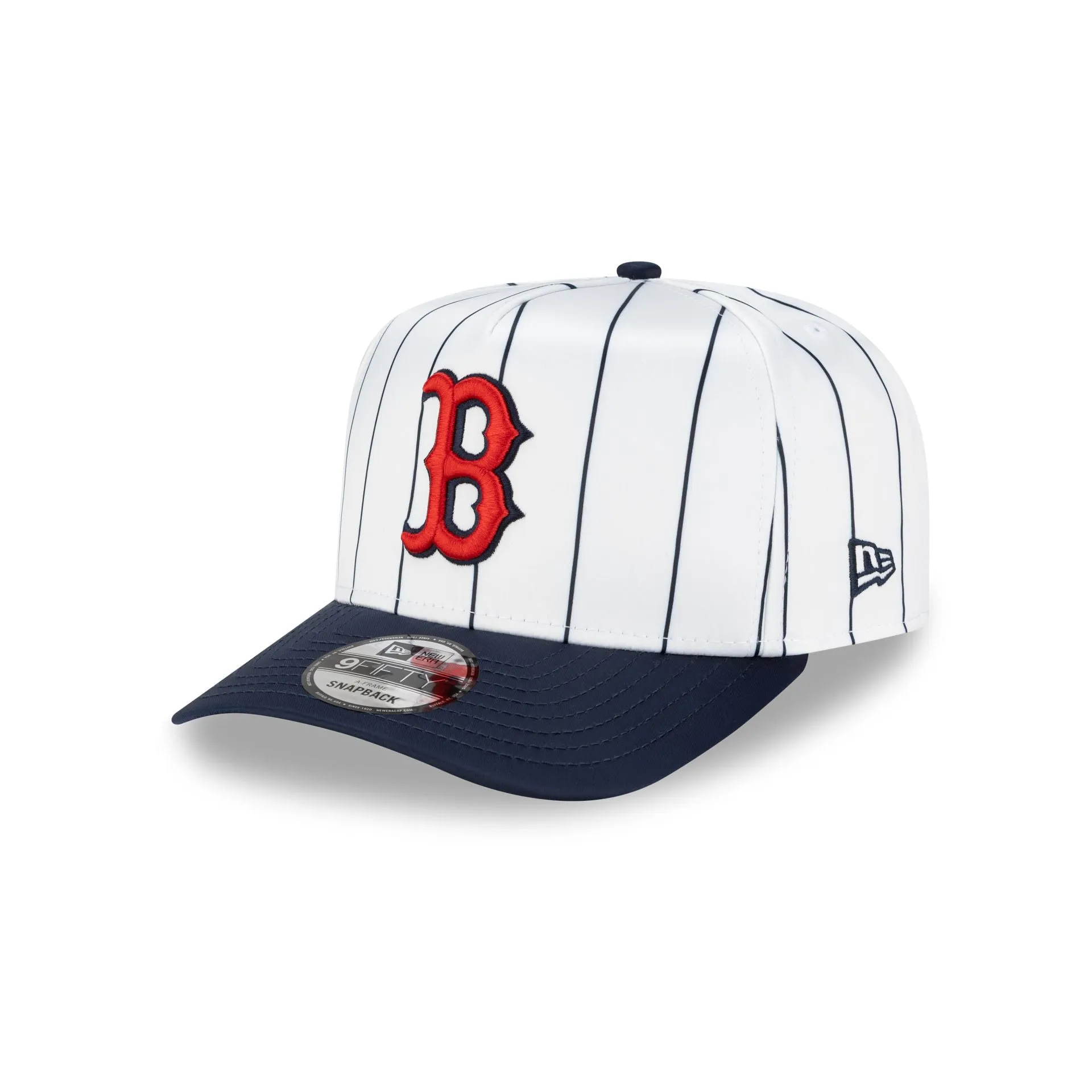 Boston Red Sox Satin Pinstripe 9FIFTY A-Frame Snapback Hat sold by New Era