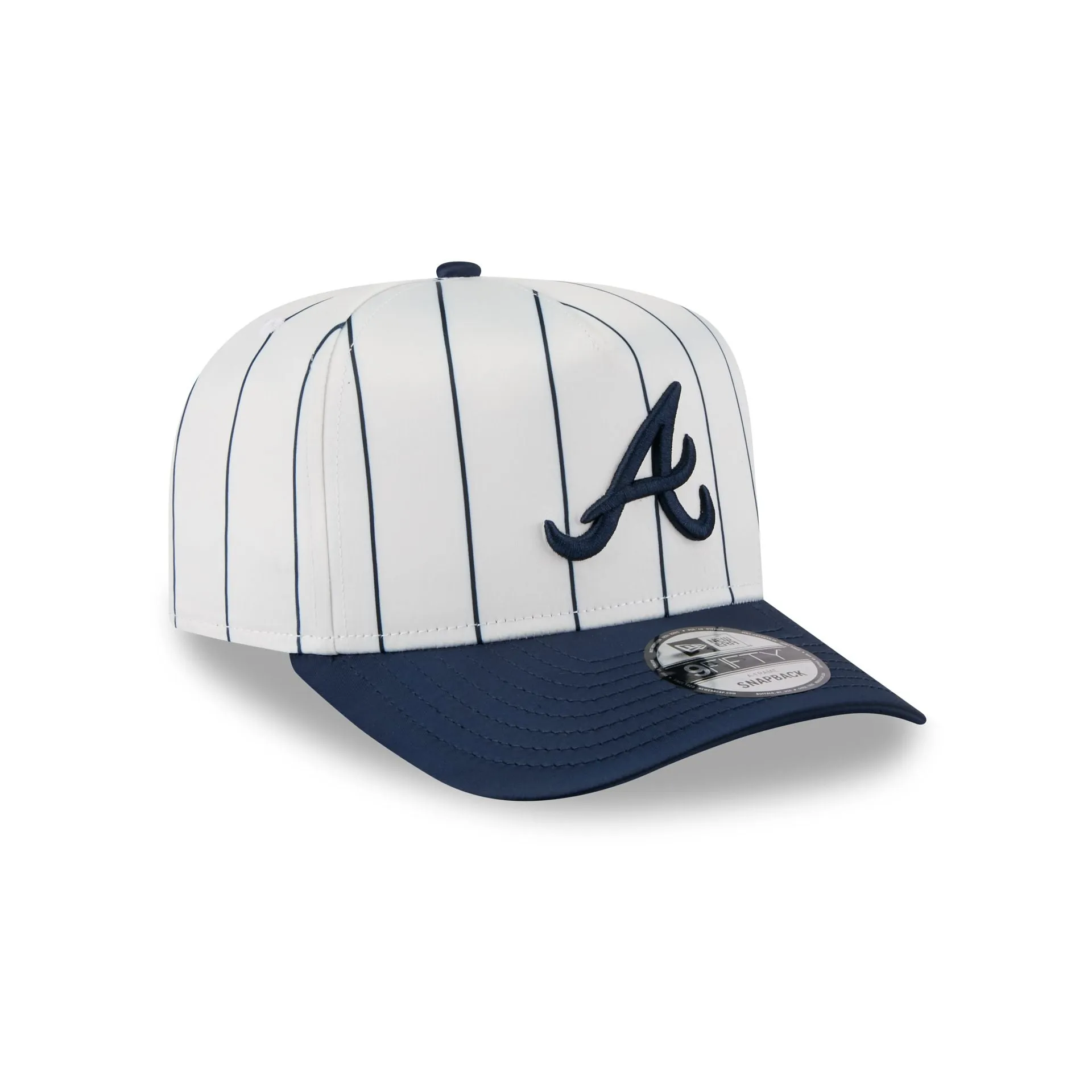 Atlanta Braves Satin Pinstripe 9FIFTY A-Frame Snapback Hat sold by New Era product image thumbnail 3