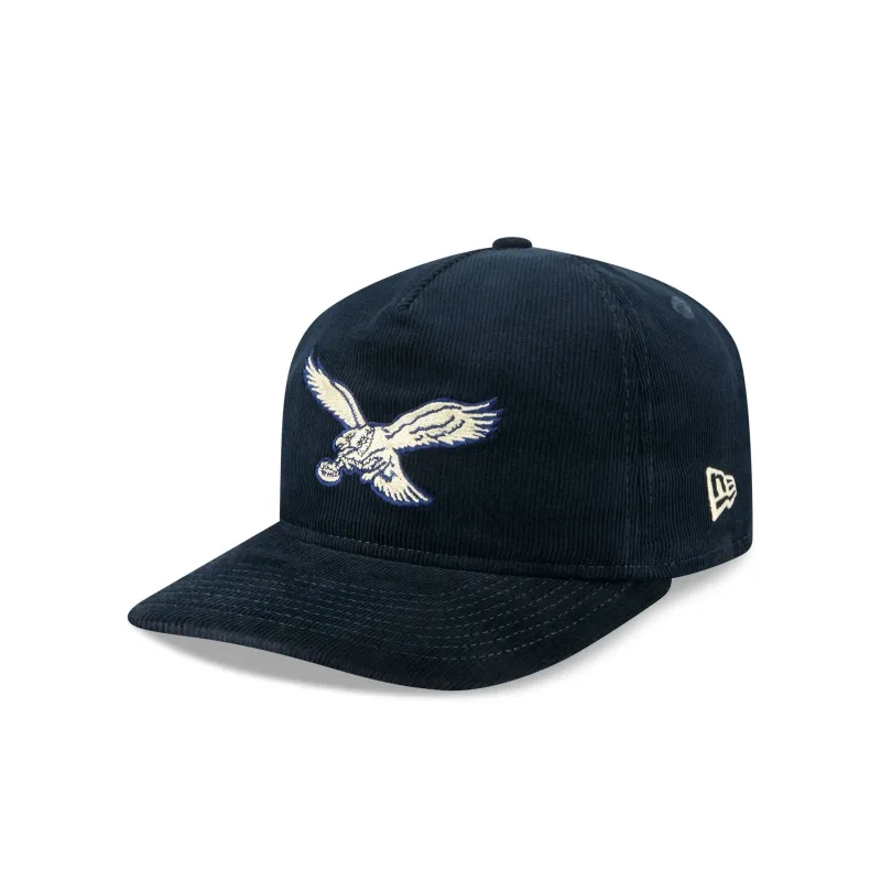 Philadelphia Eagles Nostalgic Navy Corduroy 19TWENTY Adjustable Hat sold by New Era