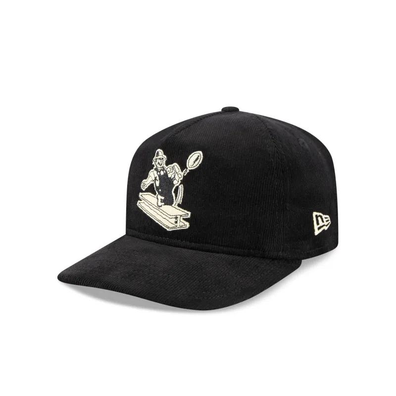 Pittsburgh Steelers Nostalgic Black Corduroy 19TWENTY Adjustable Hat sold by New Era