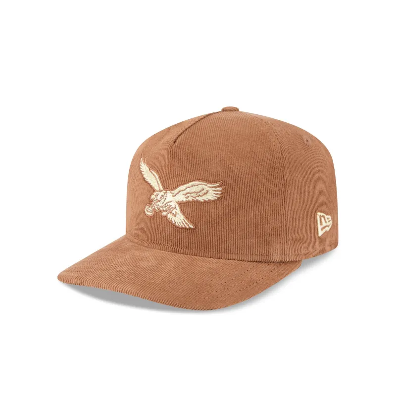 Philadelphia Eagles Nostalgic Brown Corduroy 19TWENTY Adjustable Hat sold by New Era