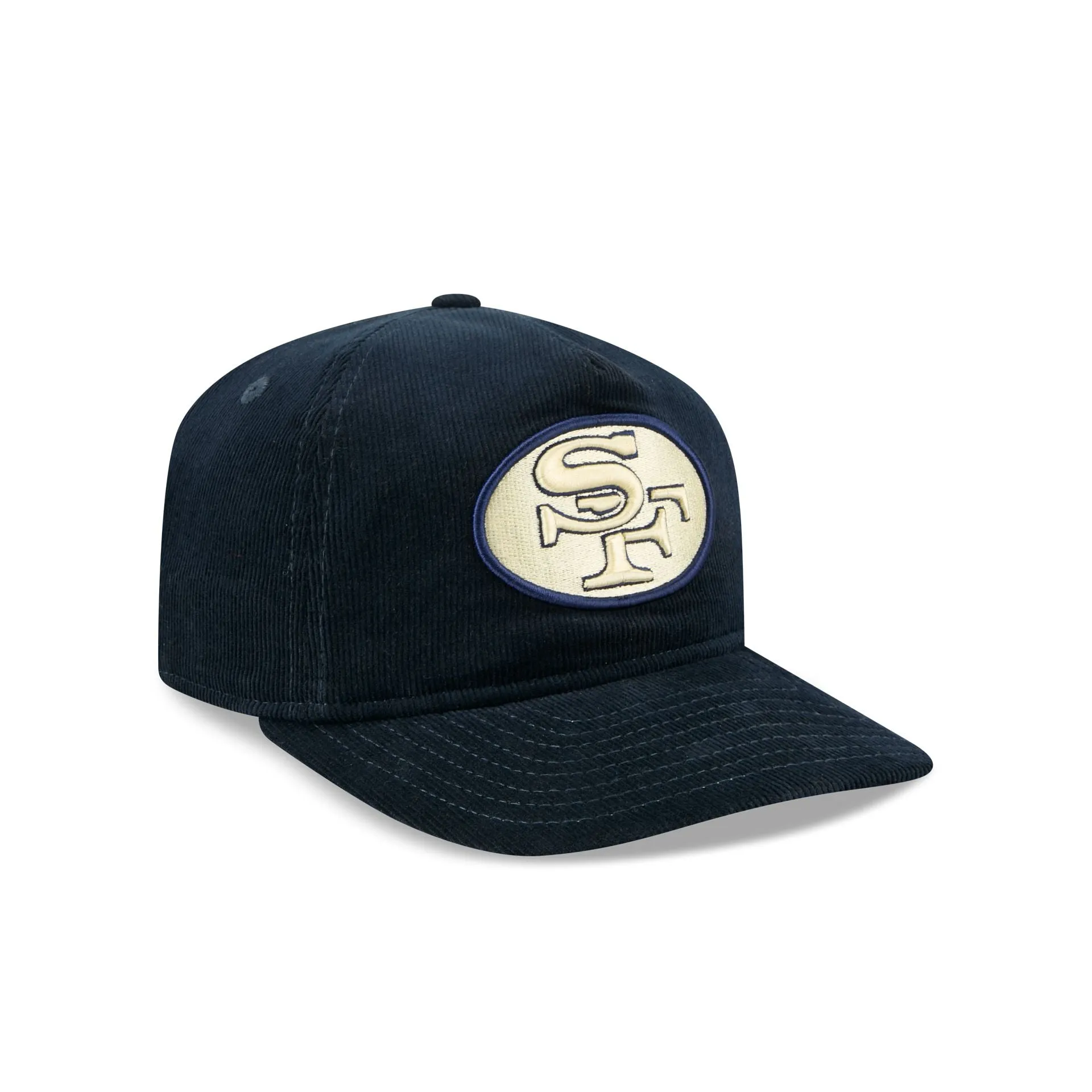 San Francisco 49ers Nostalgic Navy Corduroy 19TWENTY Adjustable Hat sold by New Era product image thumbnail 3