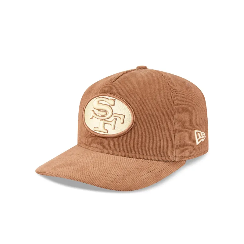 San Francisco 49ers Nostalgic Brown Corduroy 19TWENTY Adjustable Hat sold by New Era