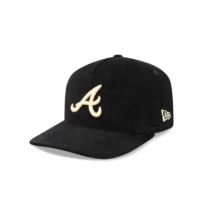 Atlanta Braves Nostalgic Black Corduroy 19TWENTY Adjustable Hat sold by New Era