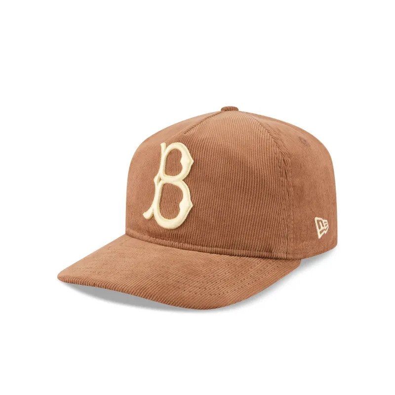 Brooklyn Dodgers Nostalgic Brown Corduroy 19TWENTY Adjustable Hat sold by New Era
