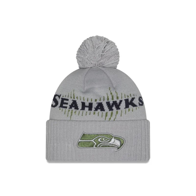 Seattle Seahawks 2025 NFL Rivalries Pom Knit Hat sold by New Era