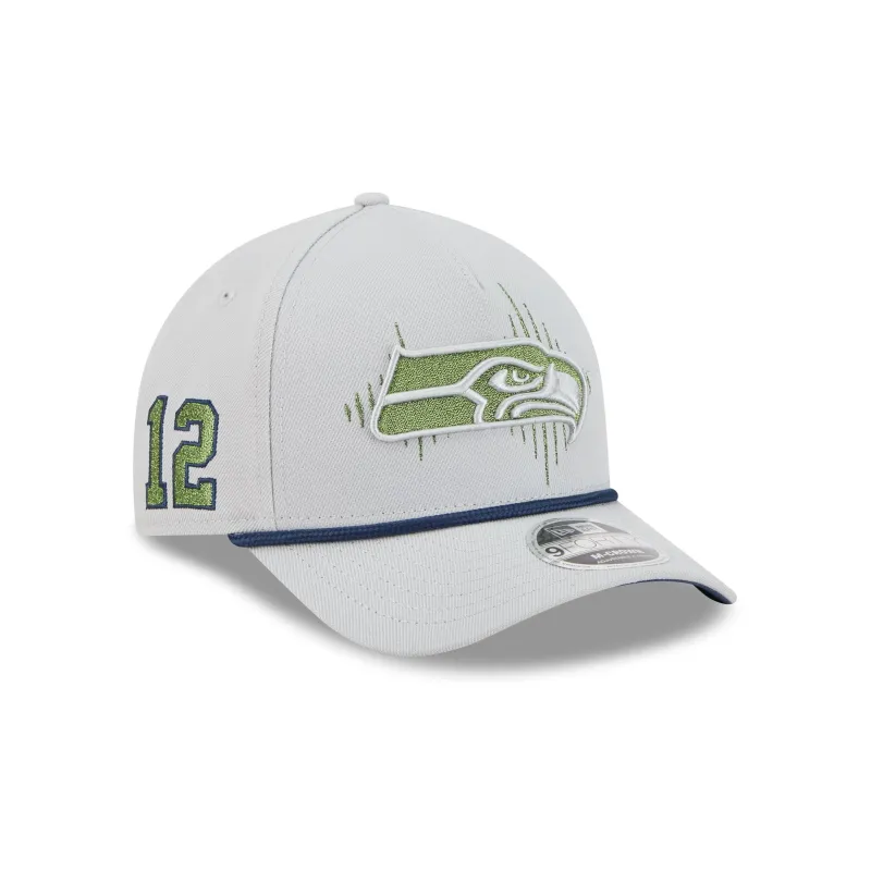Seattle Seahawks 2025 NFL Rivalries 9FORTY M-Crown A-Frame Snapback Hat sold by New Era