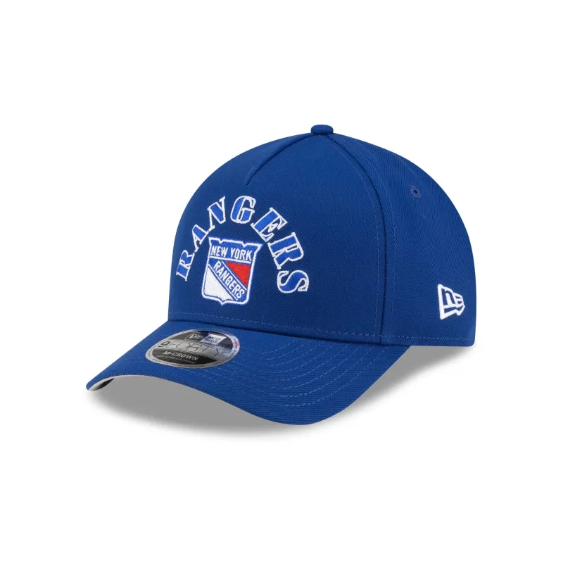 New York Rangers Retro Arch 9FORTY M-Crown A-Frame Snapback Hat sold by New Era