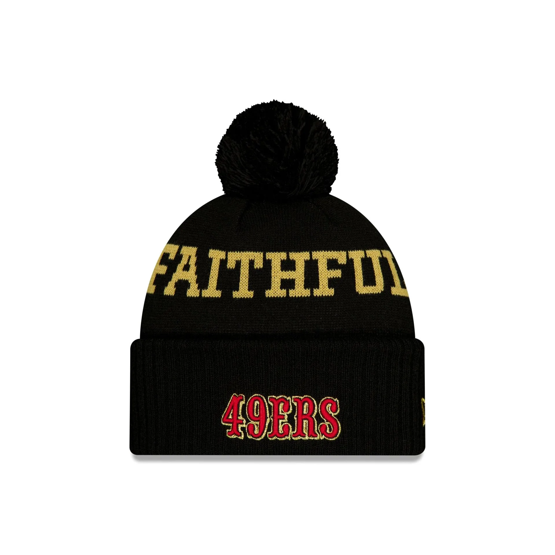 San Francisco 49ers 2025 NFL Rivalries Pom Knit Hat sold by New Era