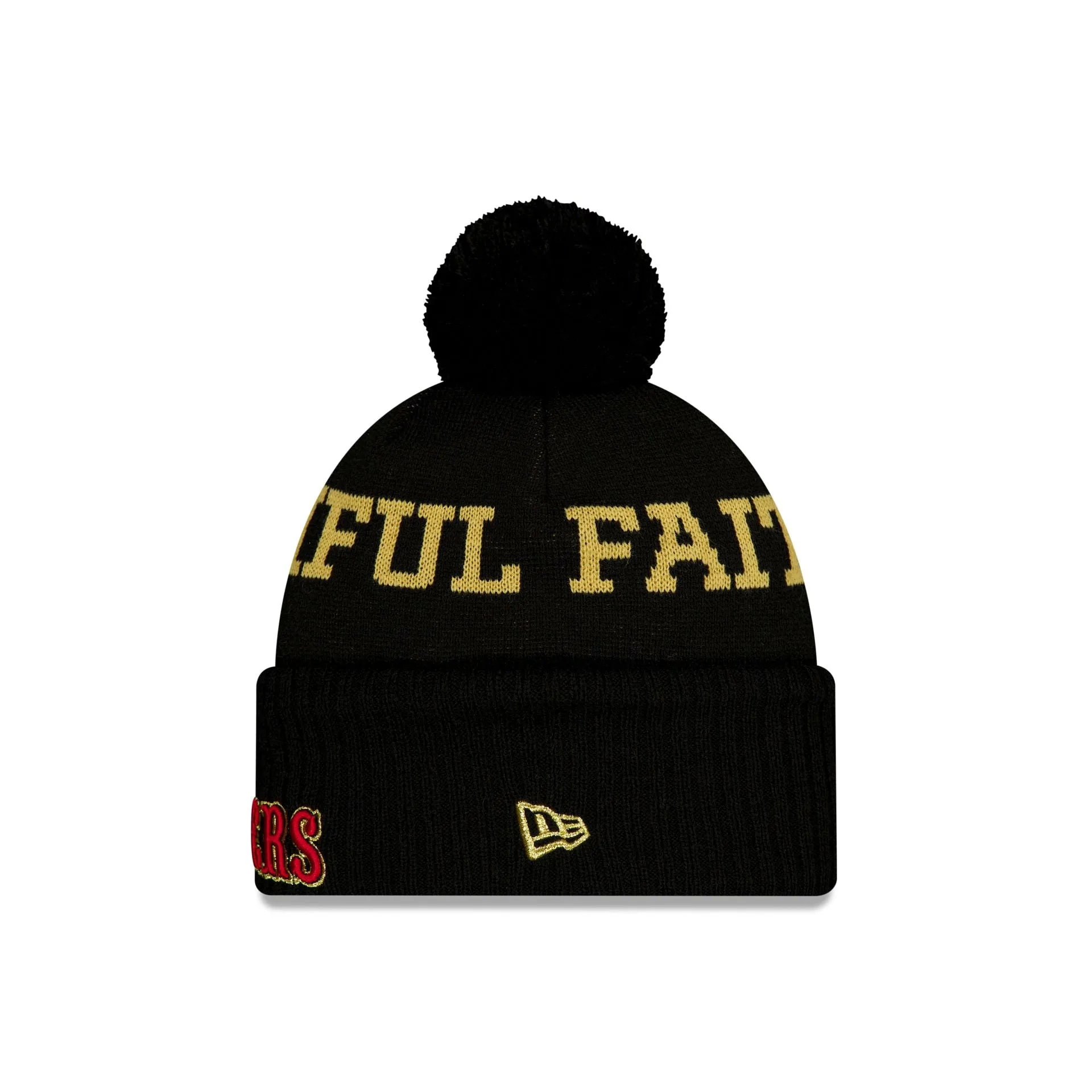 San Francisco 49ers 2025 NFL Rivalries Pom Knit Hat sold by New Era product image thumbnail 2