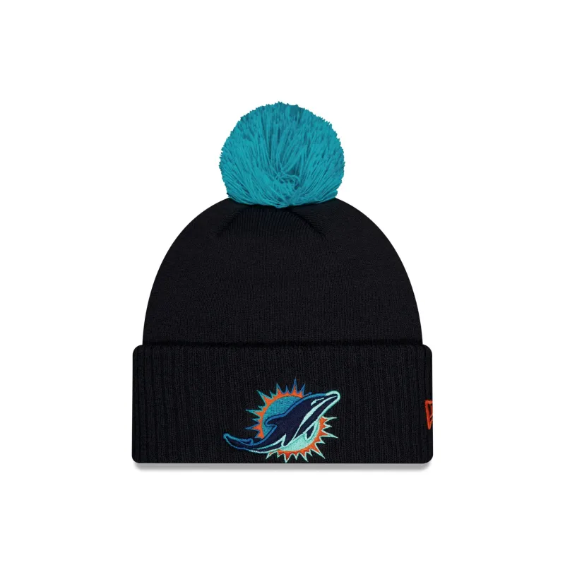 Miami Dolphins 2025 NFL Rivalries Pom Knit Hat sold by New Era