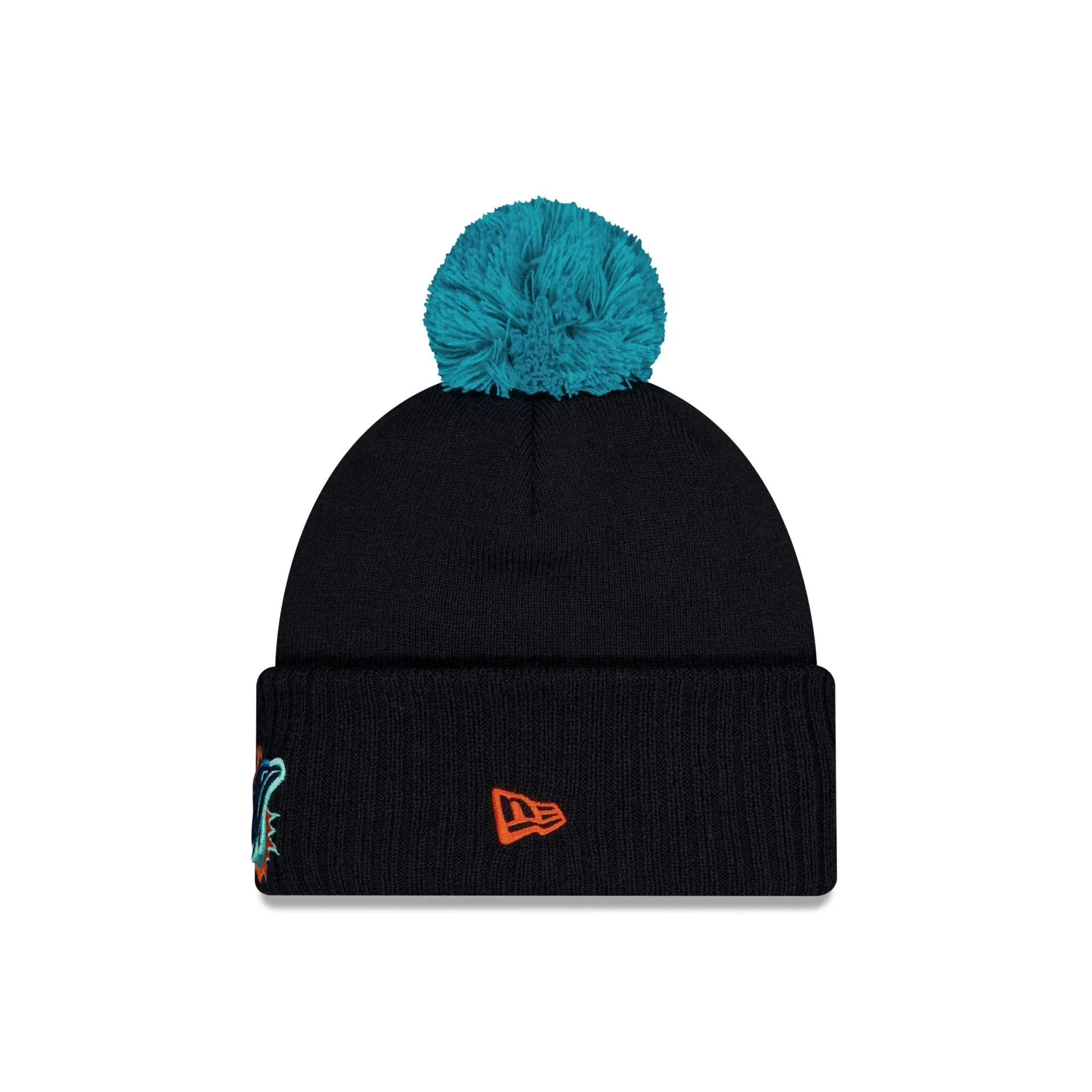 Miami Dolphins 2025 NFL Rivalries Pom Knit Hat sold by New Era product image thumbnail 2