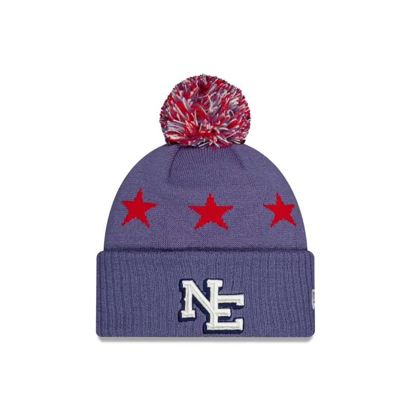 New England Patriots 2025 NFL Rivalries Pom Knit Hat sold by New Era