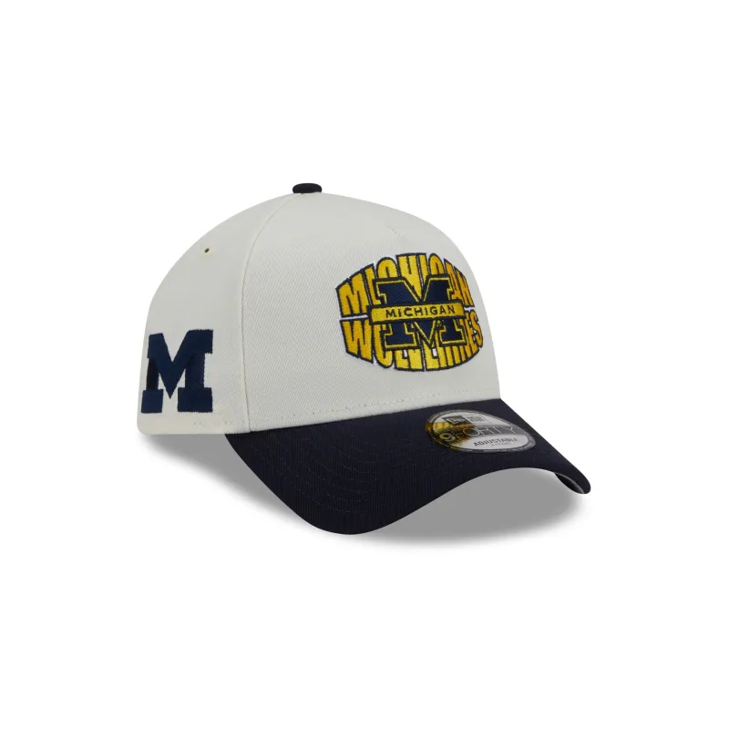 Michigan Wolverines Classic Tones 9FORTY A-Frame Snapback Hat sold by New Era