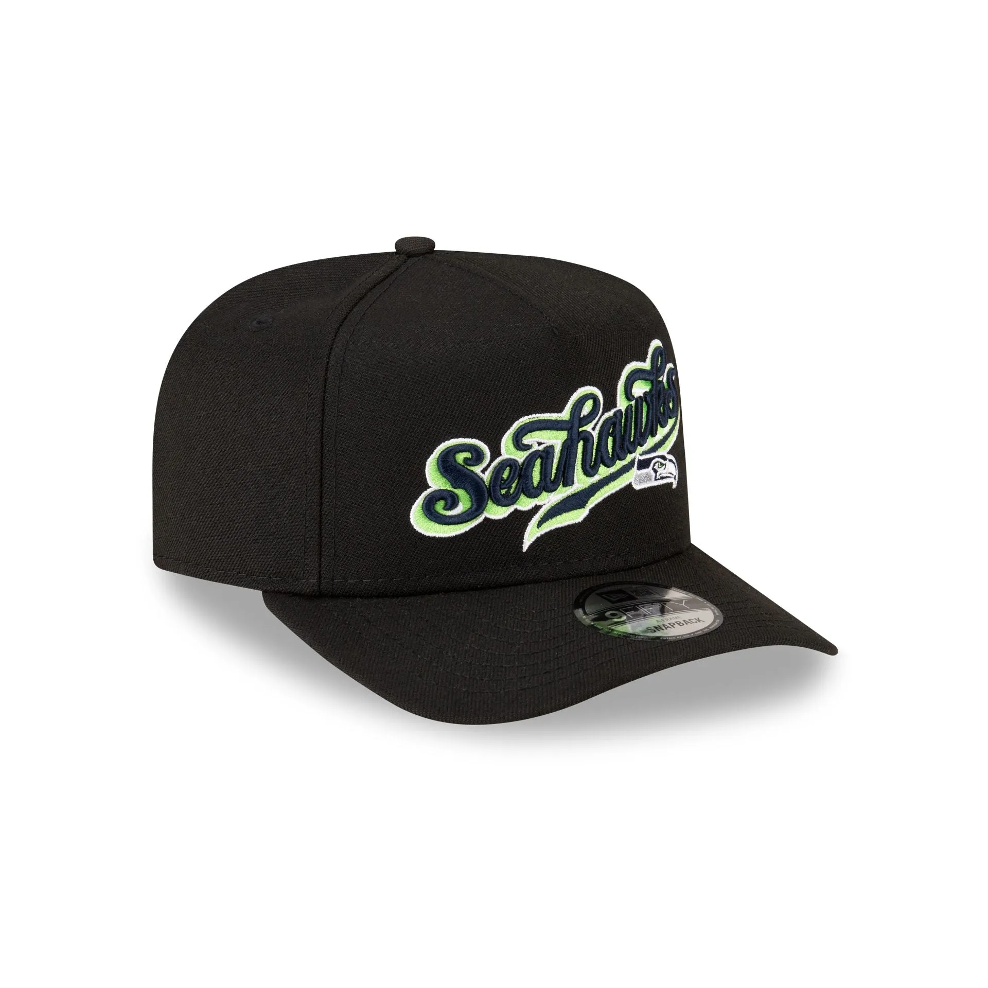 Born x Raised x Seattle Seahawks Script Black 9FIFTY A-Frame Snapback Hat sold by New Era product image thumbnail 3