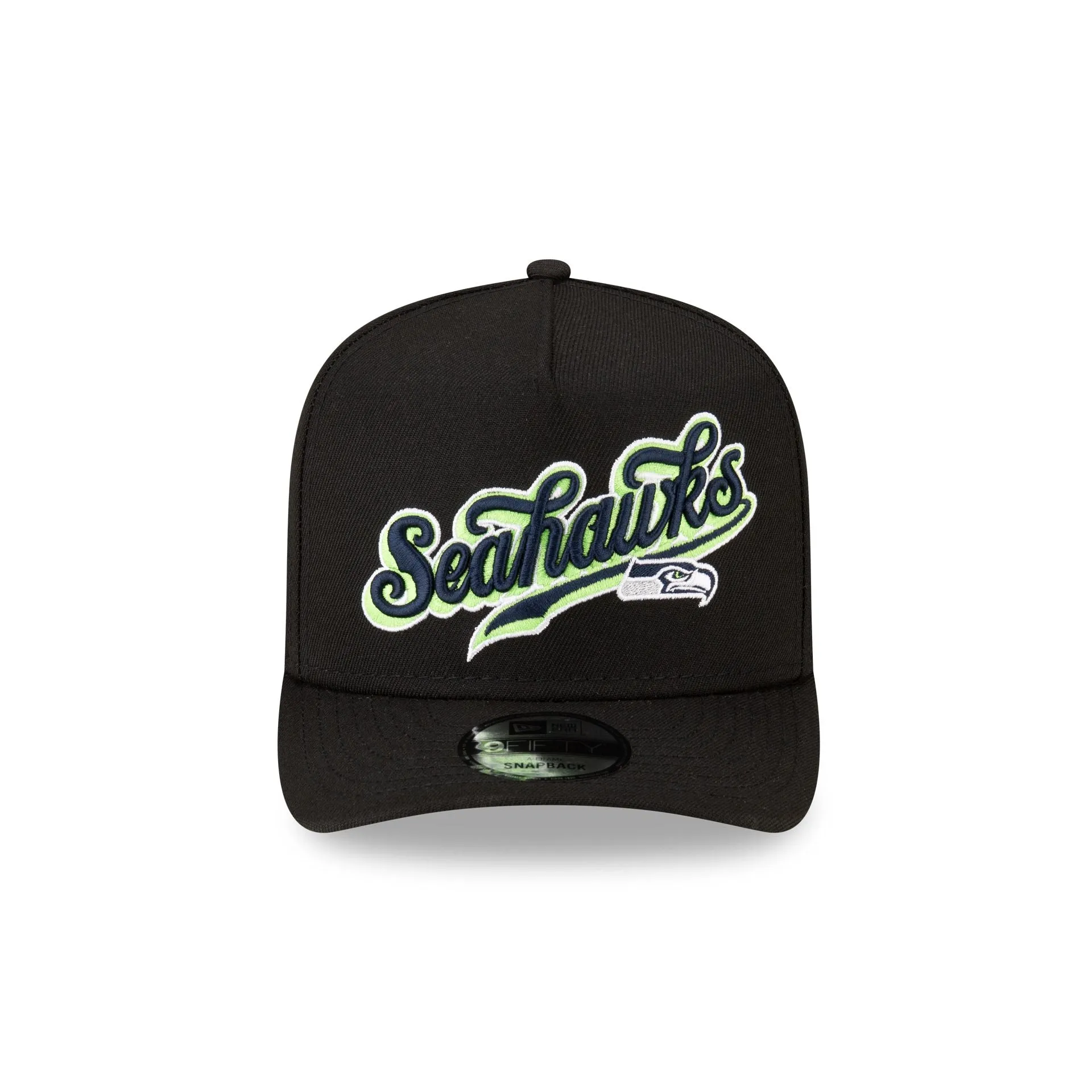 Born x Raised x Seattle Seahawks Script Black 9FIFTY A-Frame Snapback Hat sold by New Era product image thumbnail 2