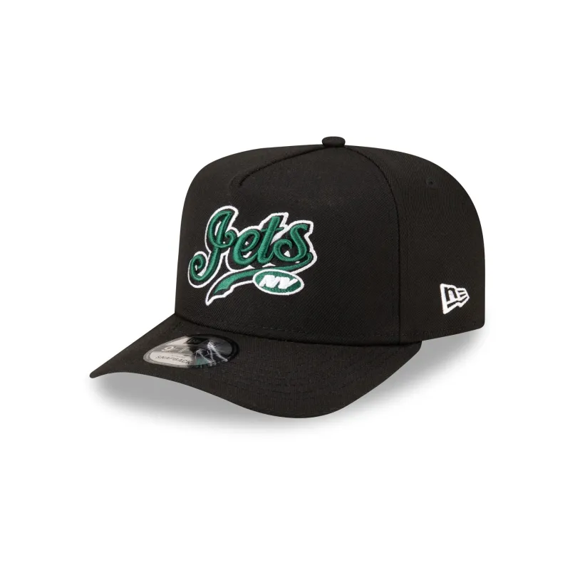 Born x Raised x New York Jets Script Black 9FIFTY A-Frame Snapback Hat sold by New Era