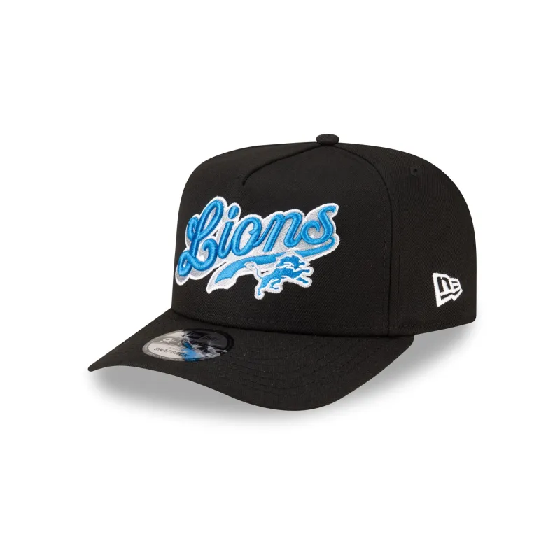 Born x Raised x Detroit Lions Script Black 9FIFTY A-Frame Snapback Hat sold by New Era
