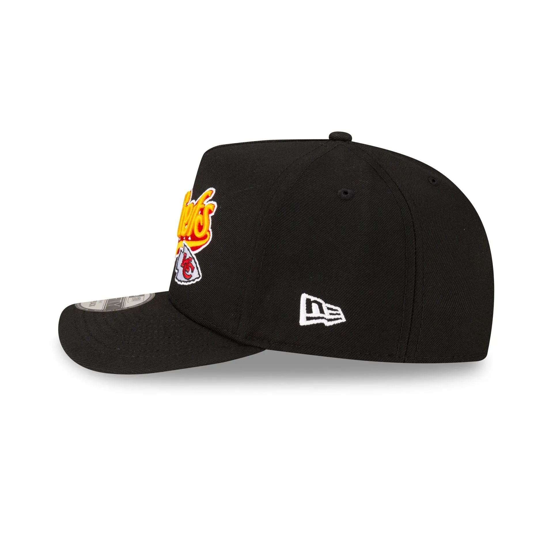 Born x Raised x Kansas City Chiefs Script Black 9FIFTY A-Frame Snapback Hat sold by New Era product image thumbnail 4