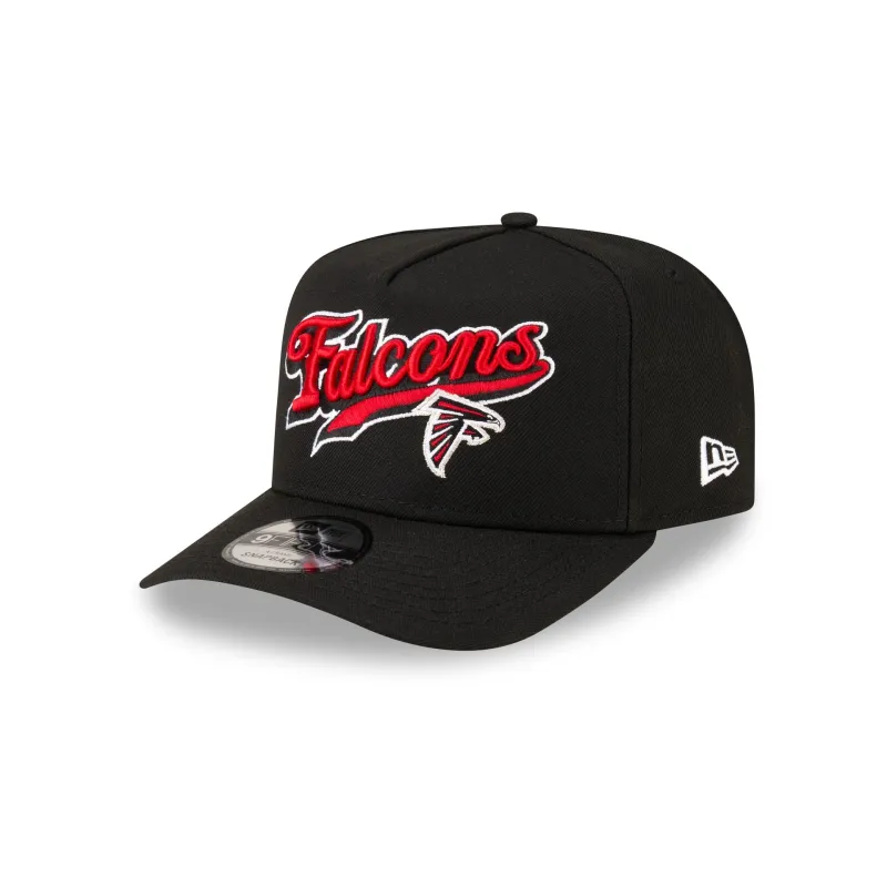 Born x Raised x Atlanta Falcons Script Black 9FIFTY A-Frame Snapback Hat sold by New Era