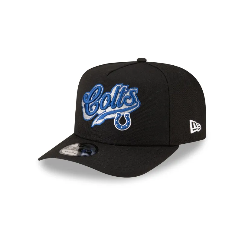 Born x Raised x Indianapolis Colts Script Black 9FIFTY A-Frame Snapback Hat sold by New Era