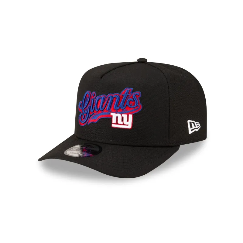 Born x Raised x New York Giants Script Black 9FIFTY A-Frame Snapback Hat sold by New Era