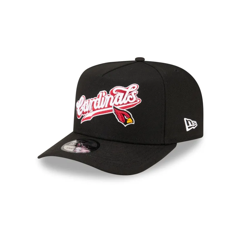 Born x Raised x Arizona Cardinals Script Black 9FIFTY A-Frame Snapback Hat made by New Era