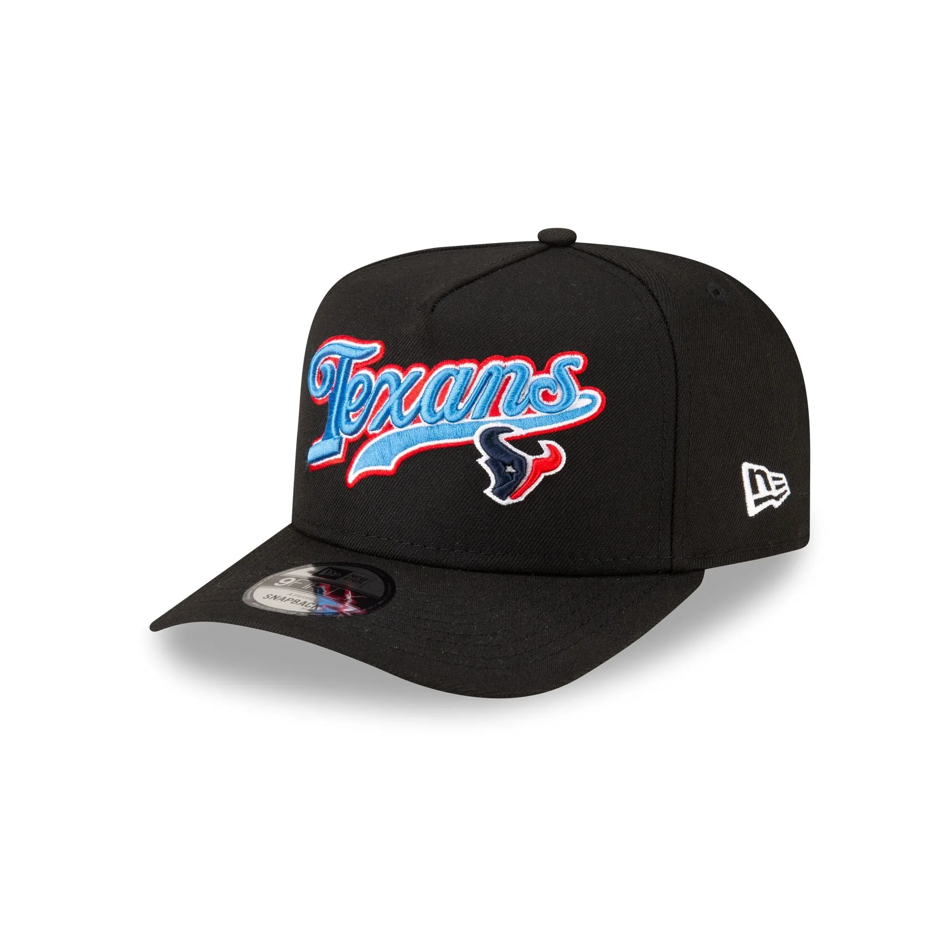 Born x Raised x Houston Texans Script Black 9FIFTY A-Frame Snapback Hat sold by New Era