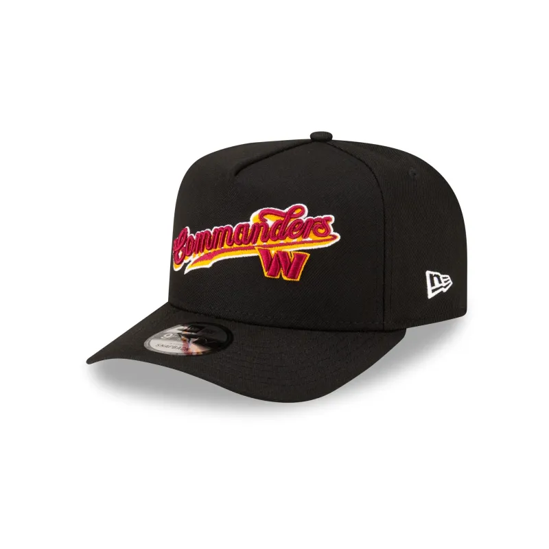 Born x Raised x Washington Commanders Script Black 9FIFTY A-Frame Snapback Hat sold by New Era