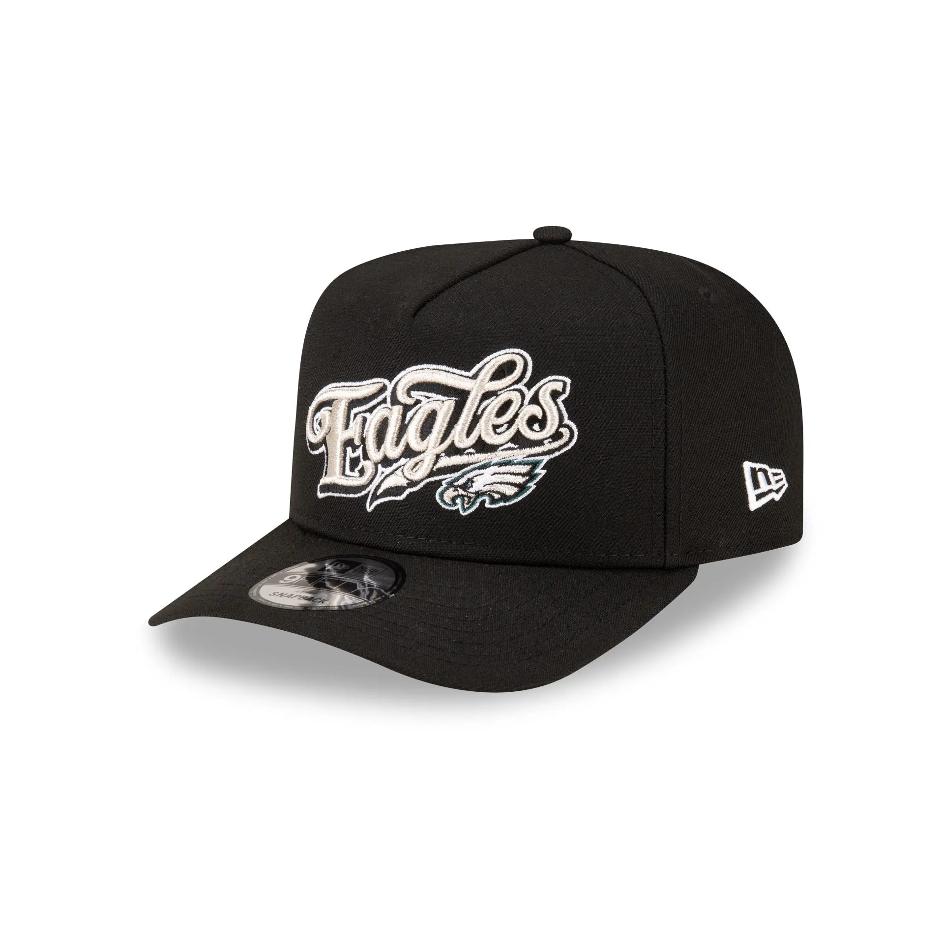 Born x Raised x Philadelphia Eagles Script Black 9FIFTY A-Frame Snapback Hat sold by New Era